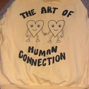 Mayfair Group “art of human connection” crewneck yellow